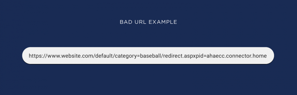 نمونه URL بد